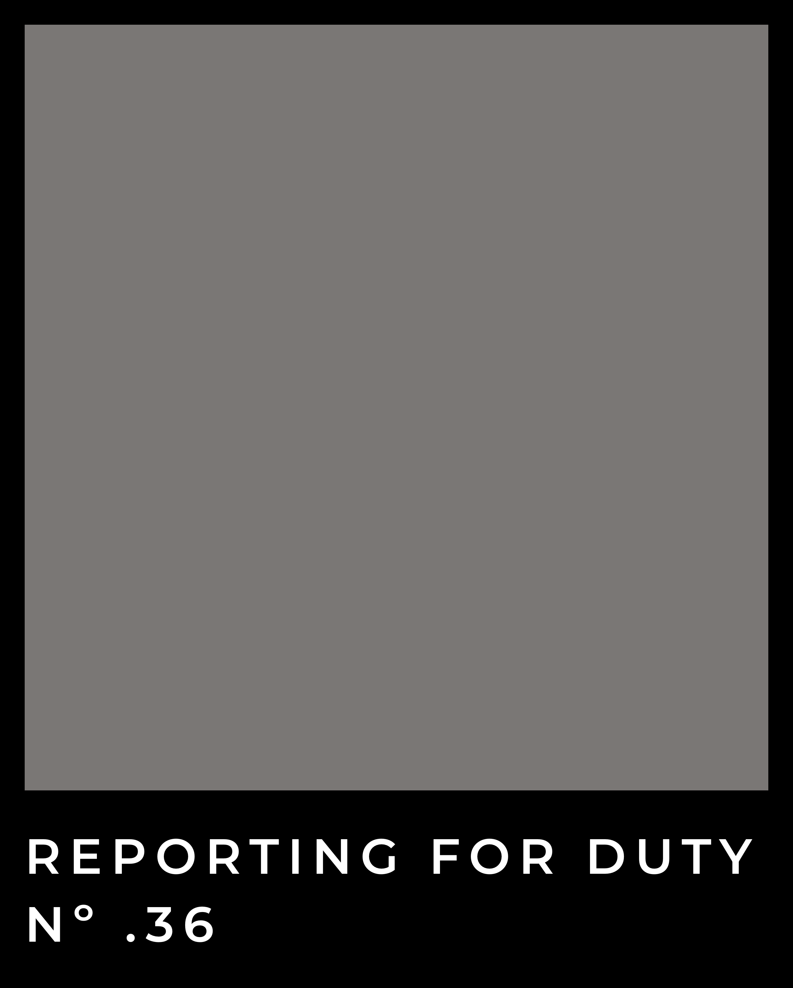 Reporting For Duty - Nº .36